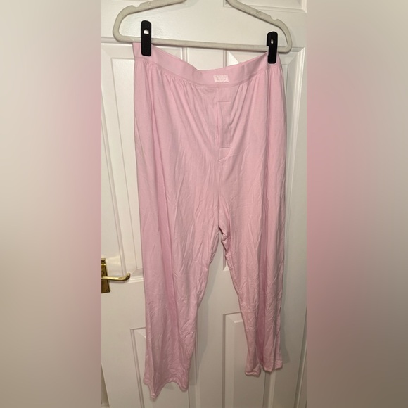 Skims Women's Cherry Blossom Pink Boyfriend Loose Pants -2x - Picture 3 of 5